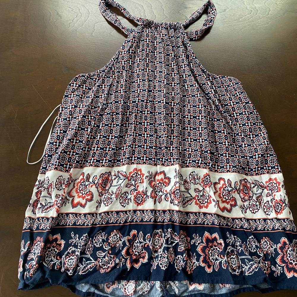 Francesca's Mi Ami Printed Blouse